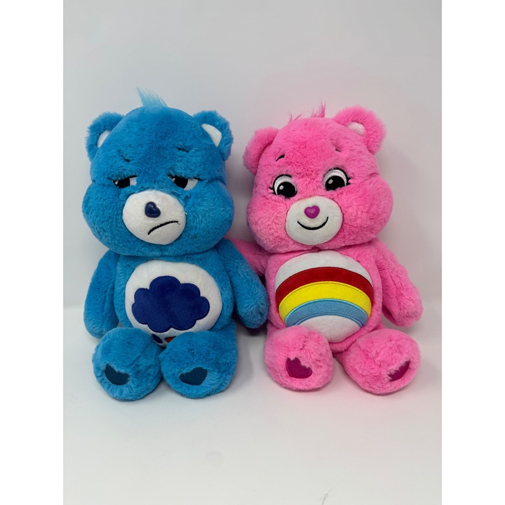 Care Bears Unlock the Magic Grumpy Bear and Cheer Bear Plush Set 2020 Basic Fun